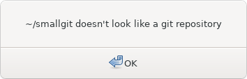 Sublime Merge error dialog "~/smallgit doesn't look like a Git repository"